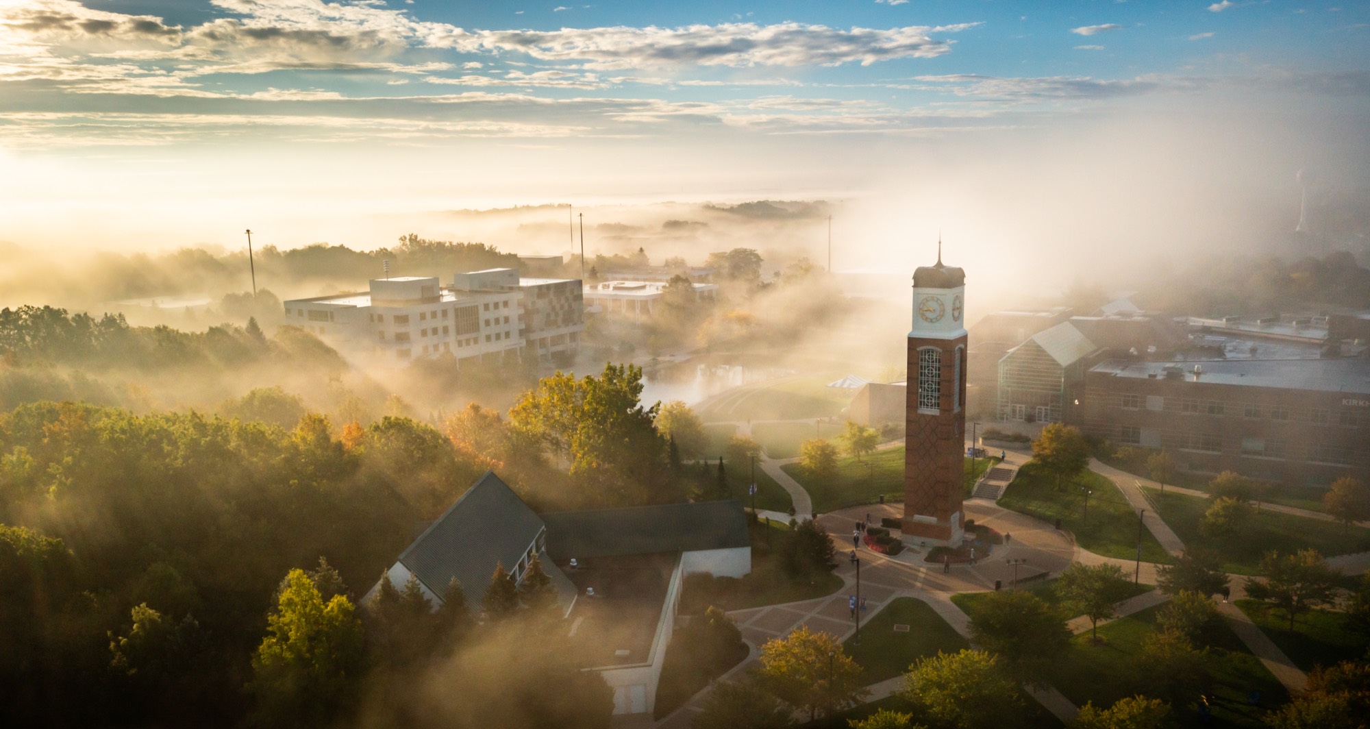 aerial view of campus